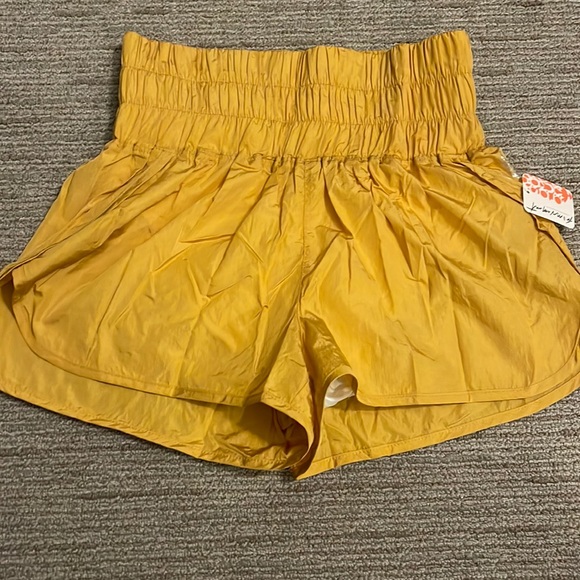 Free People Pants - Free People The Way Home Shorts (color: varsity gold)